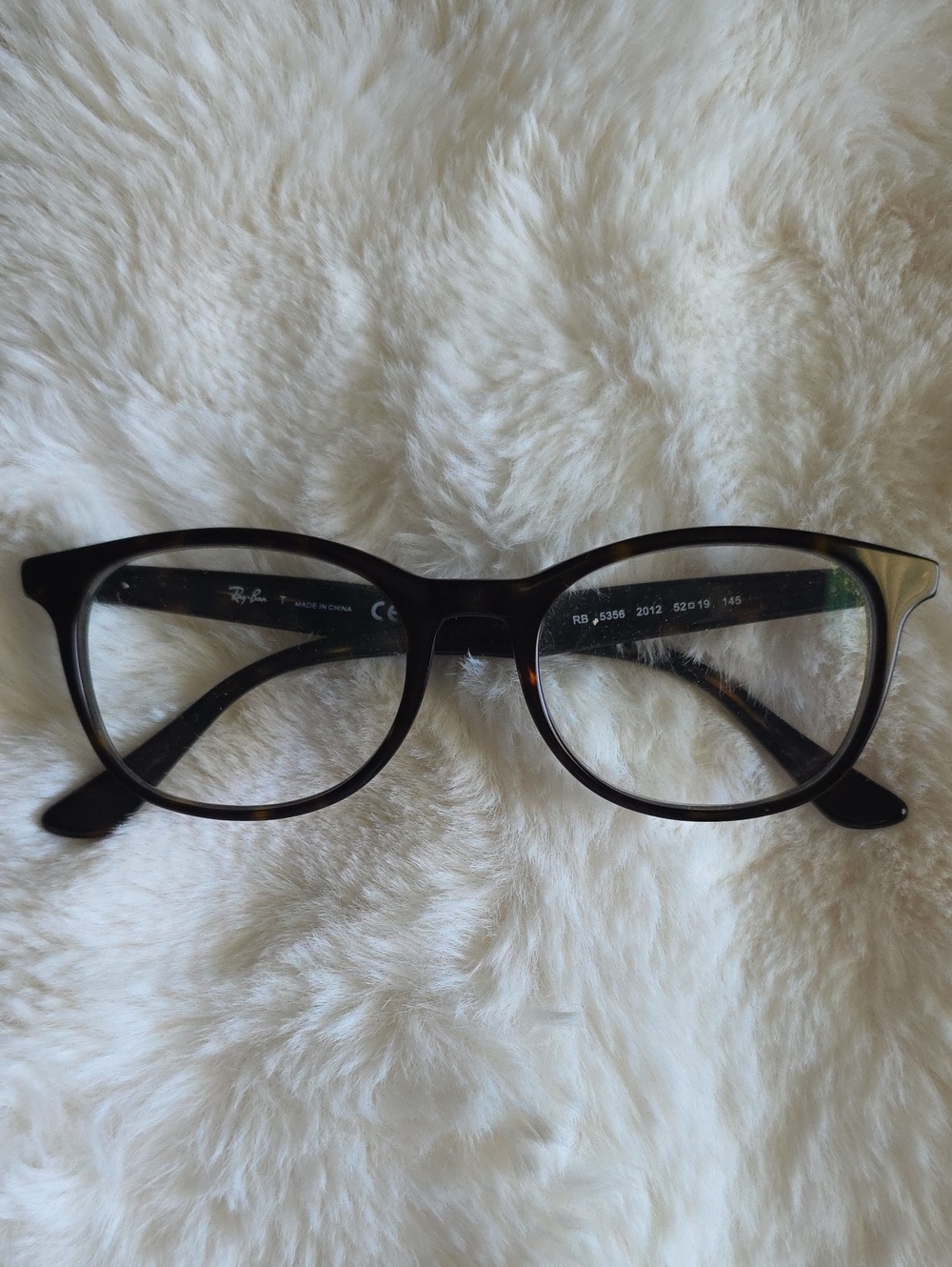 Ray-Ban Tortoiseshell Rounded Rectangular Glasses